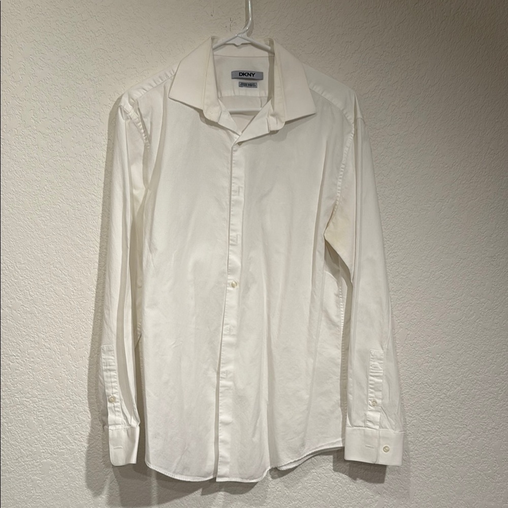 DKNY White Dress Shirt Timeless Elegance